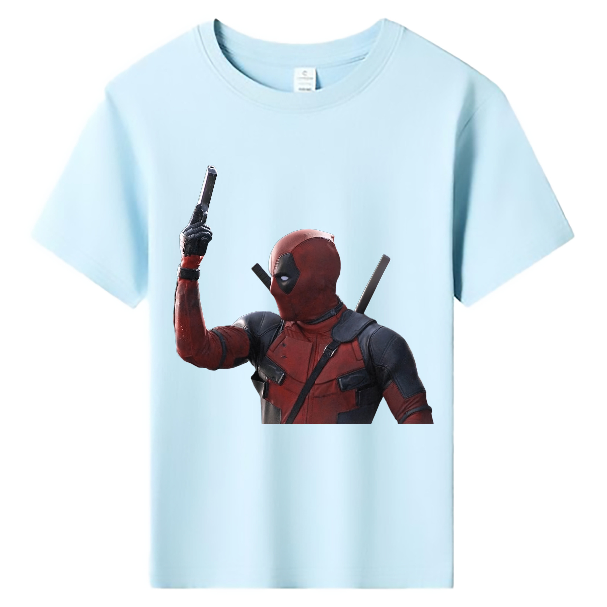 （画像用） Deadpool デッドプール 綿100％キッズTシャツ（フロントプリント）